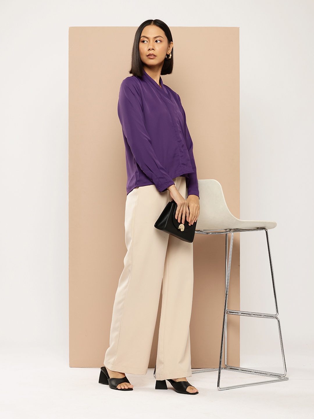 

her by invictus Shirt-Style Top, Purple