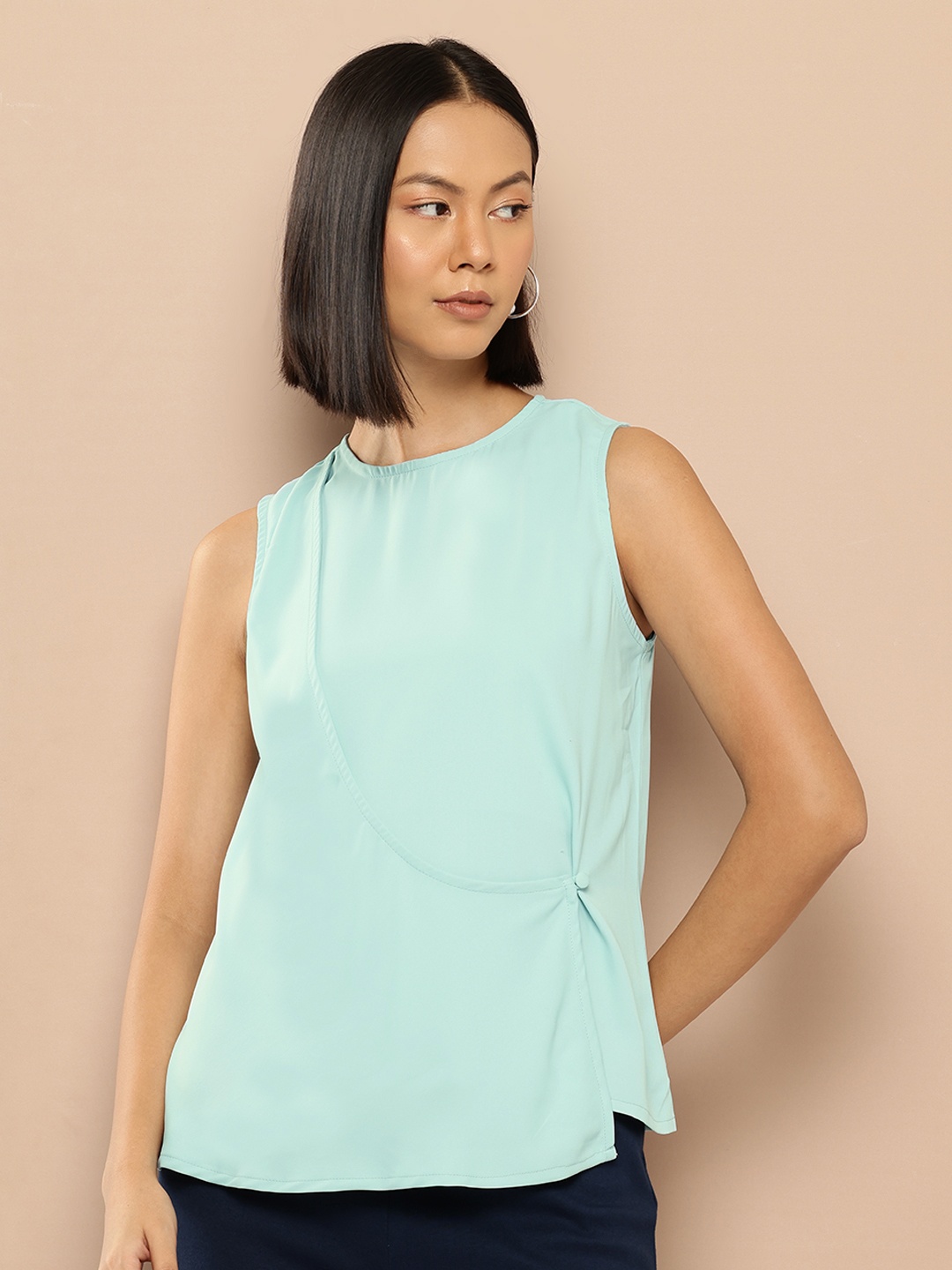

her by invictus Wrap Top, Blue
