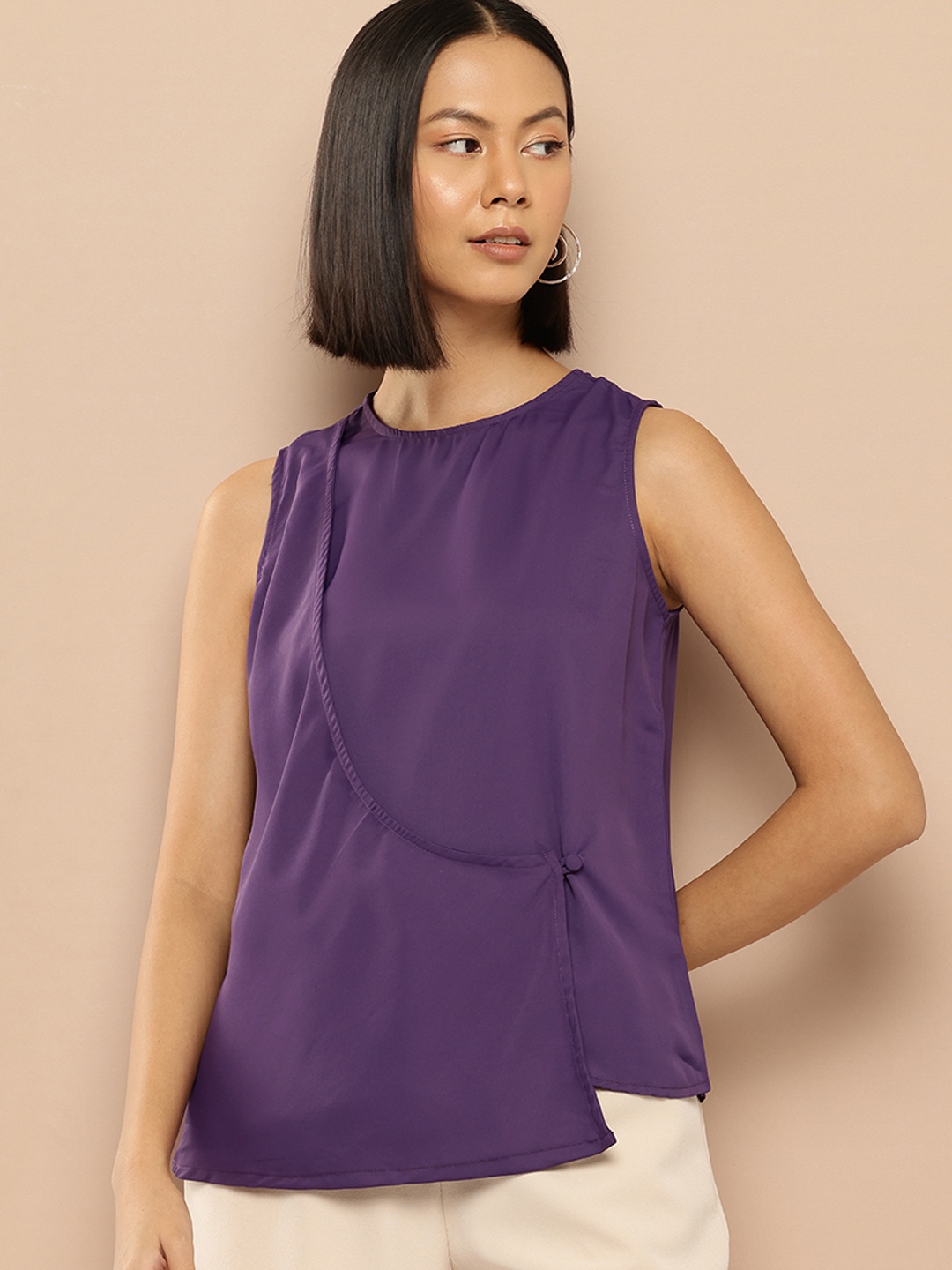 

her by invictus Layered Top, Purple