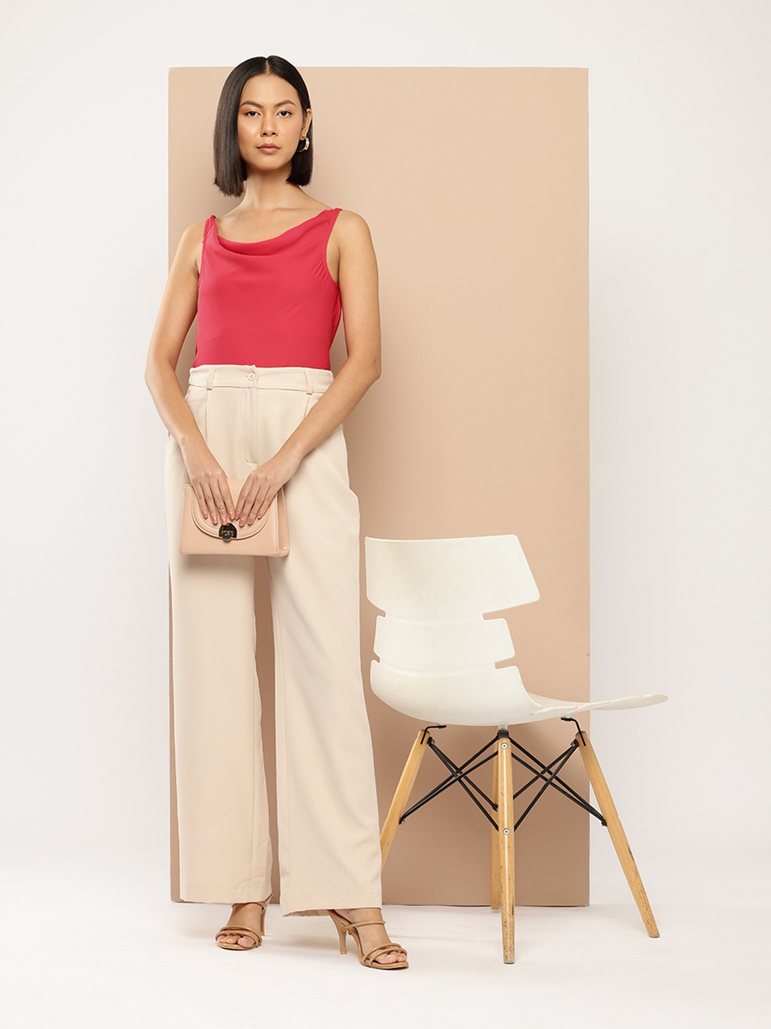 

her by invictus Cowl Neck Top, Pink