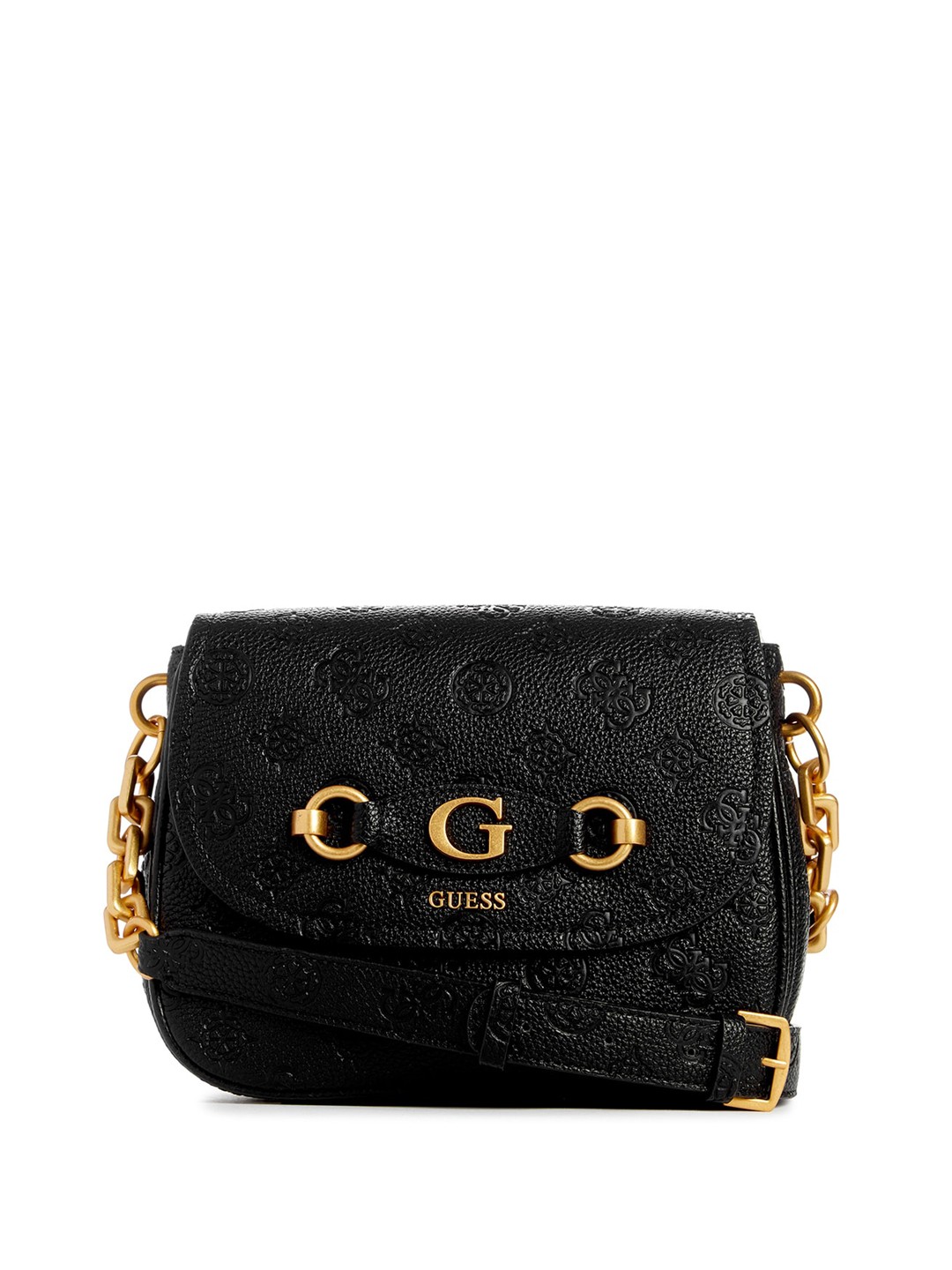 

GUESS Floral Textured Sling Bag, Black