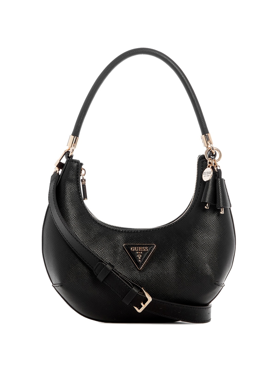 

GUESS Half Moon Hobo Bag, Black