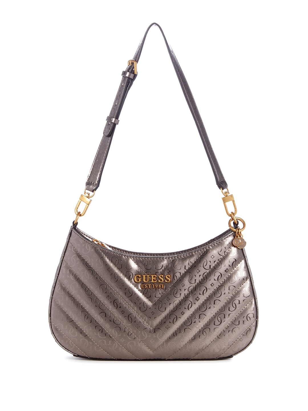 

GUESS Structured Shoulder Bag, Metallic