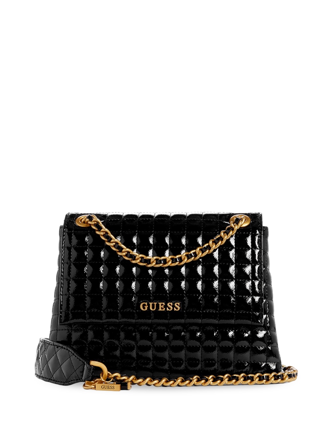 

GUESS Textured Structured Sling Bag, Black