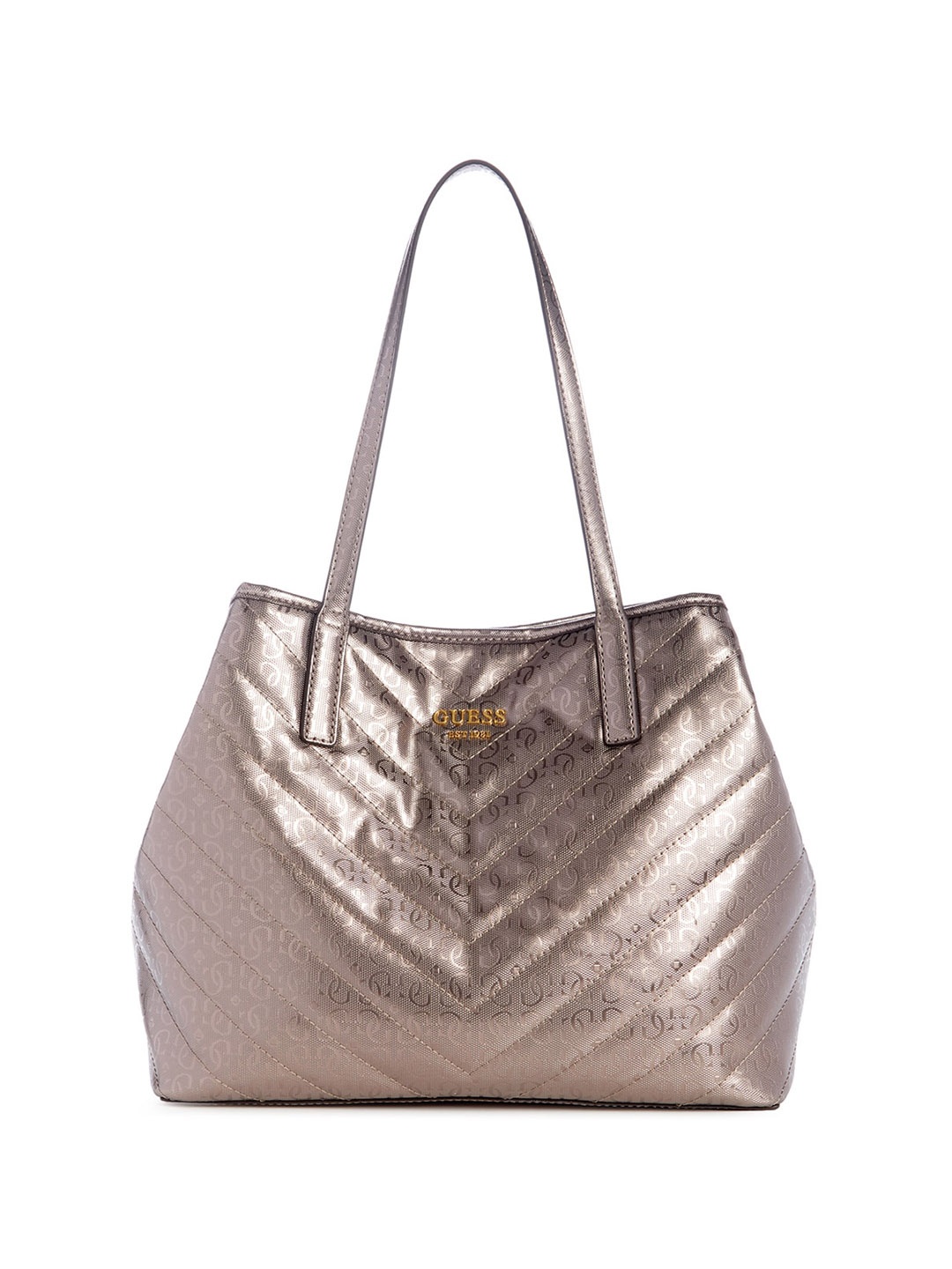 

GUESS Textured PU Structured Shoulder Bag, Metallic