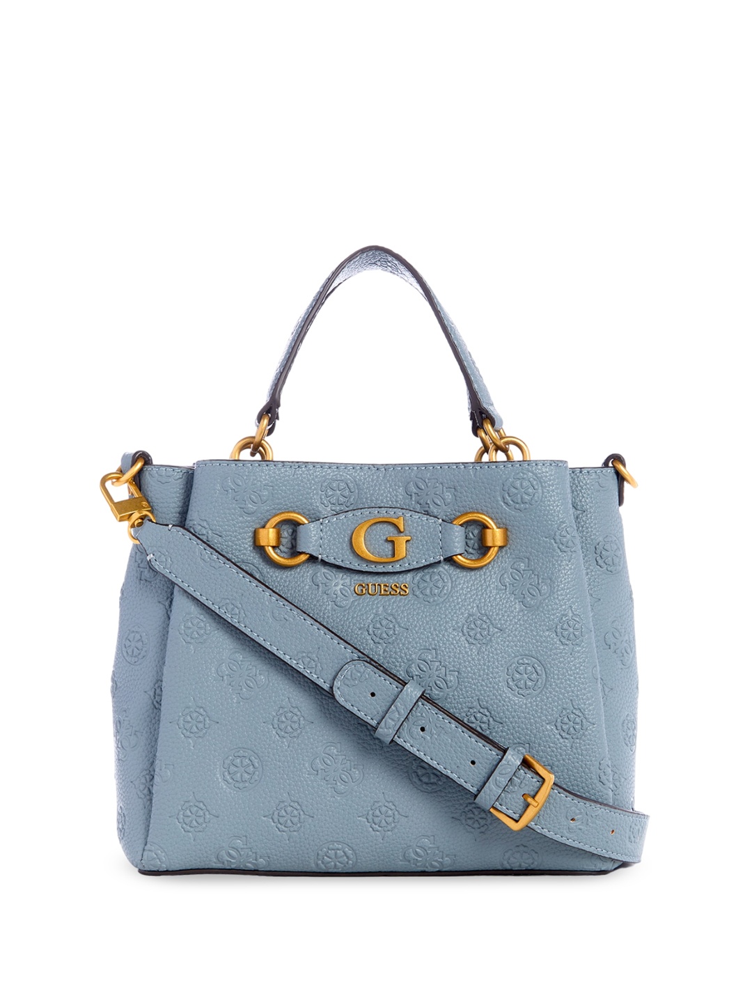 

GUESS Textured Structured Satchel Bag, Blue