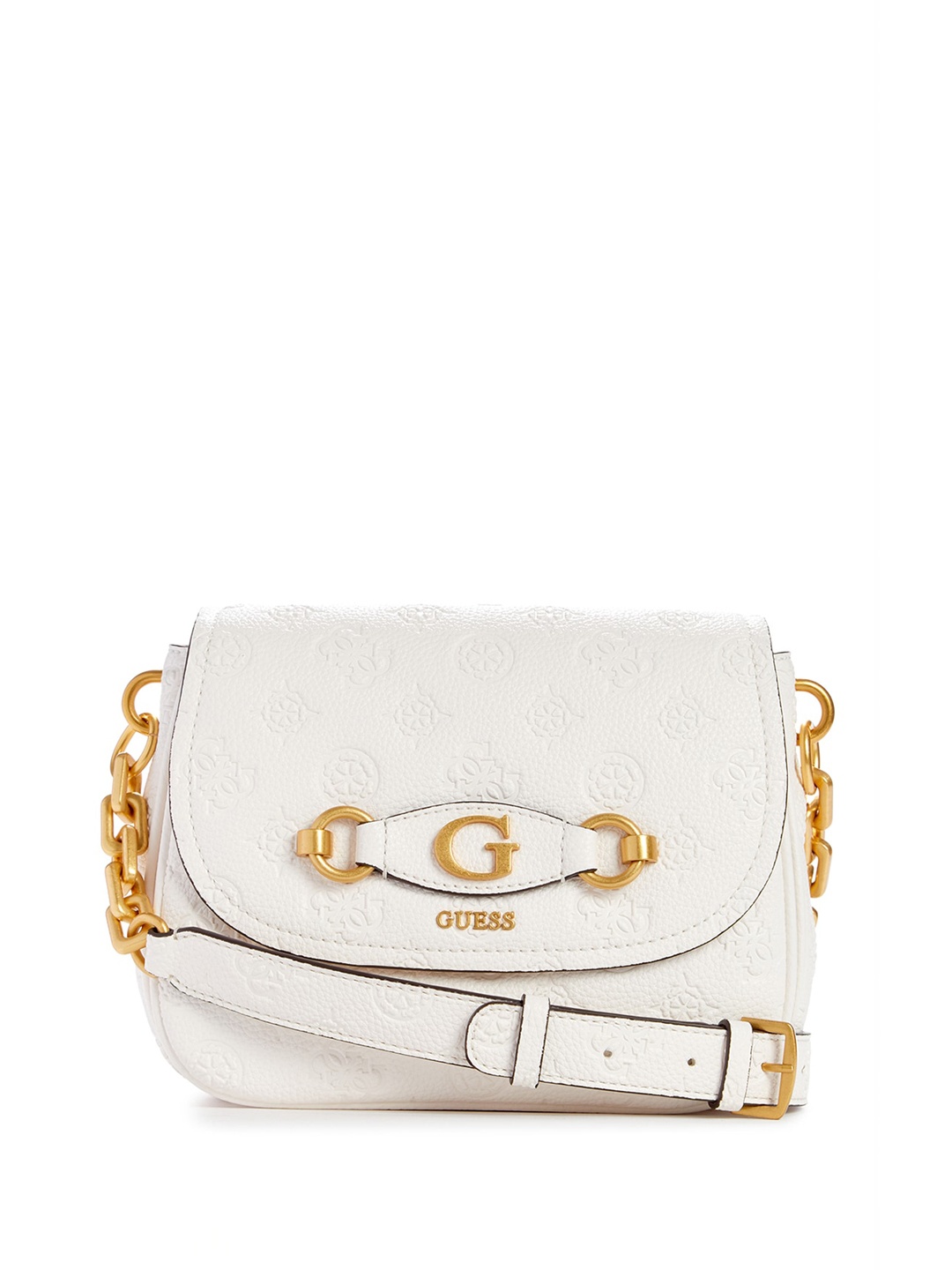 

GUESS Textured Structured Sling Bag, Grey