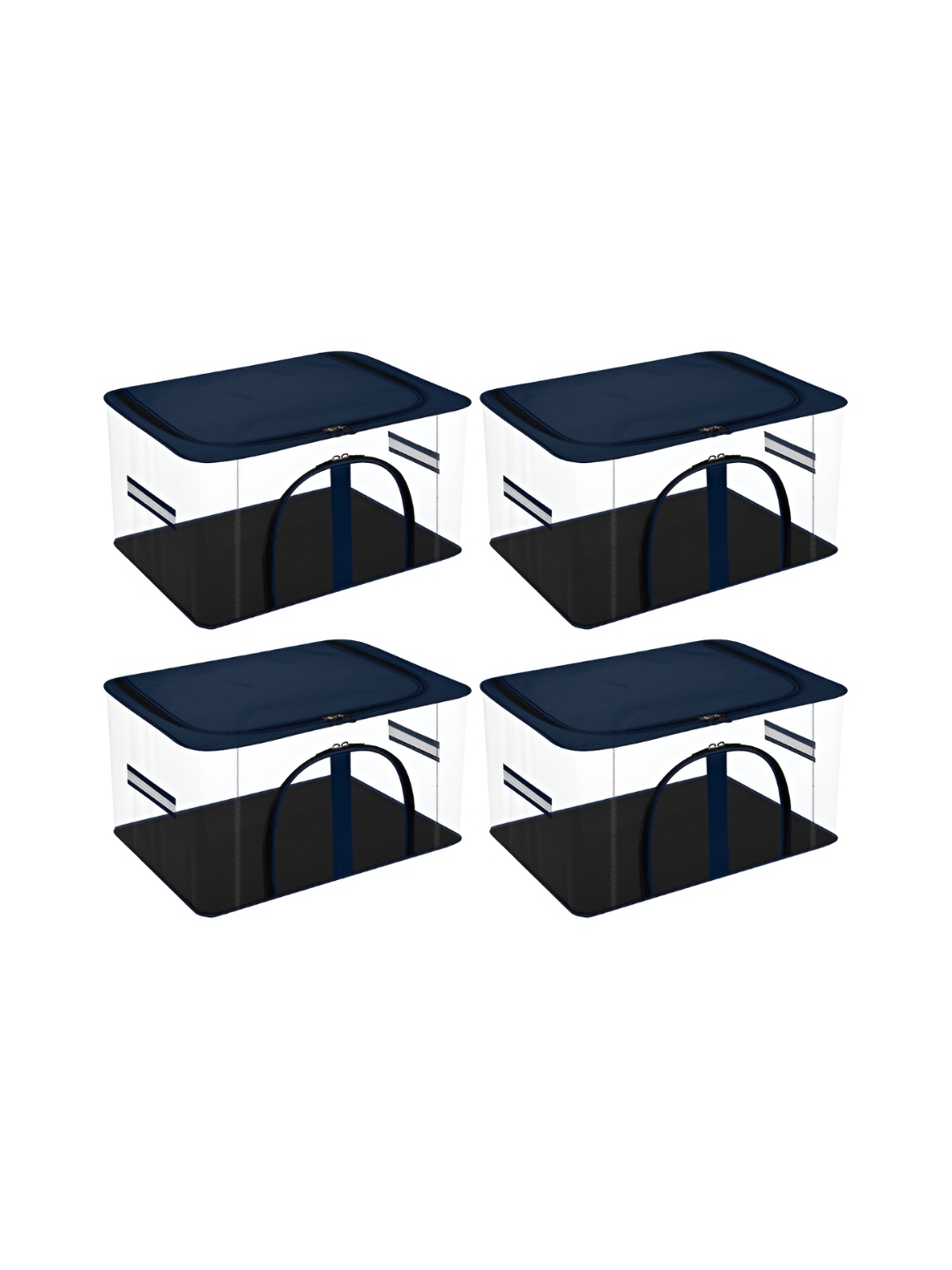 

Kuber Industries Navy Blue 4 Pcs Regular Shoes Organiser