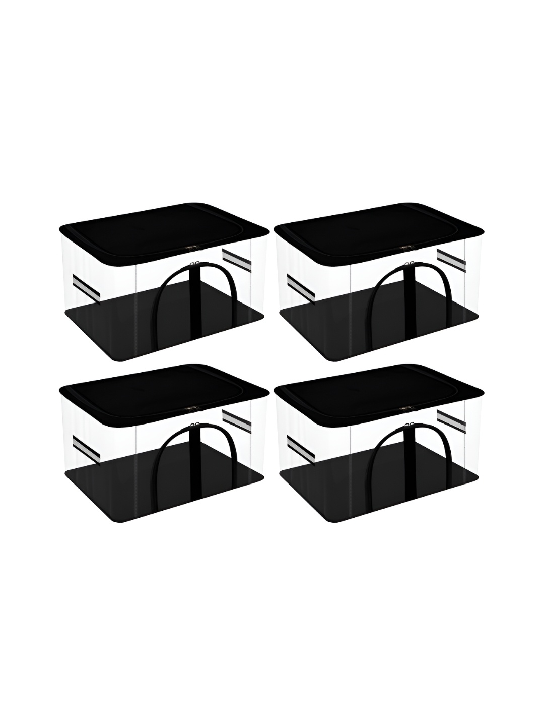 

Kuber Industries Black 4 Pieces Regular Shoes Organiser
