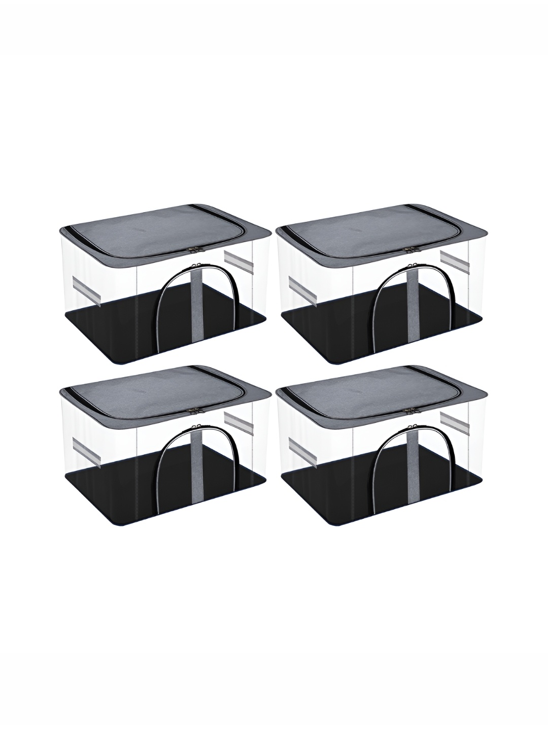 

Kuber Industries Grey 4 Pcs Regular Shoes Organiser