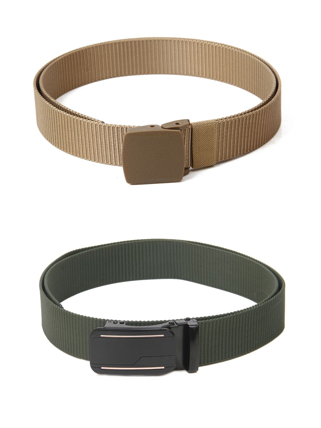 

Calvadoss Girls Set of 2 Textured Belts, Beige