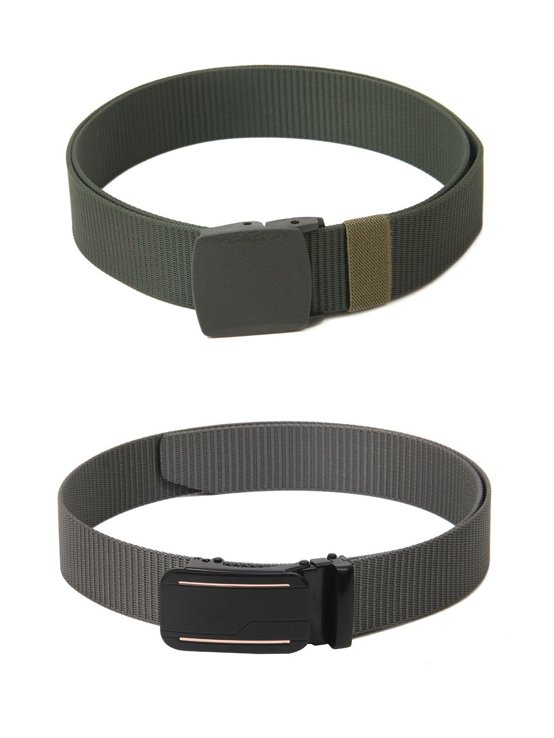 

Calvadoss Girls Set of 2 Textured Belt, Green
