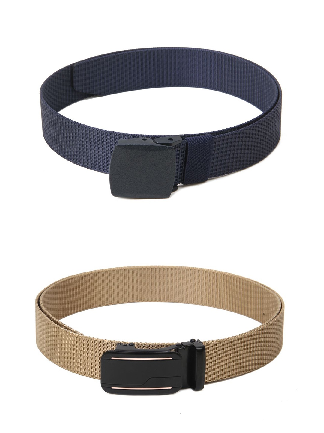 

Calvadoss Girls Set of 2 Textured Belt, Navy blue