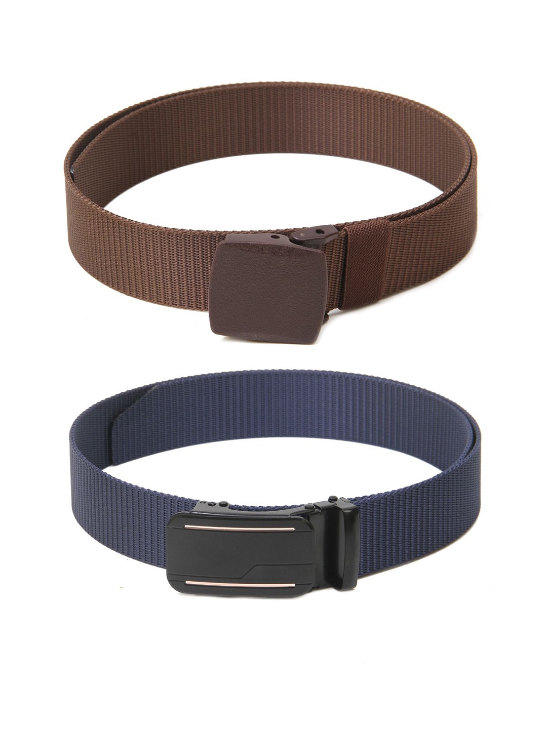 

Calvadoss Girls Set of 2 Textured Belt, Brown