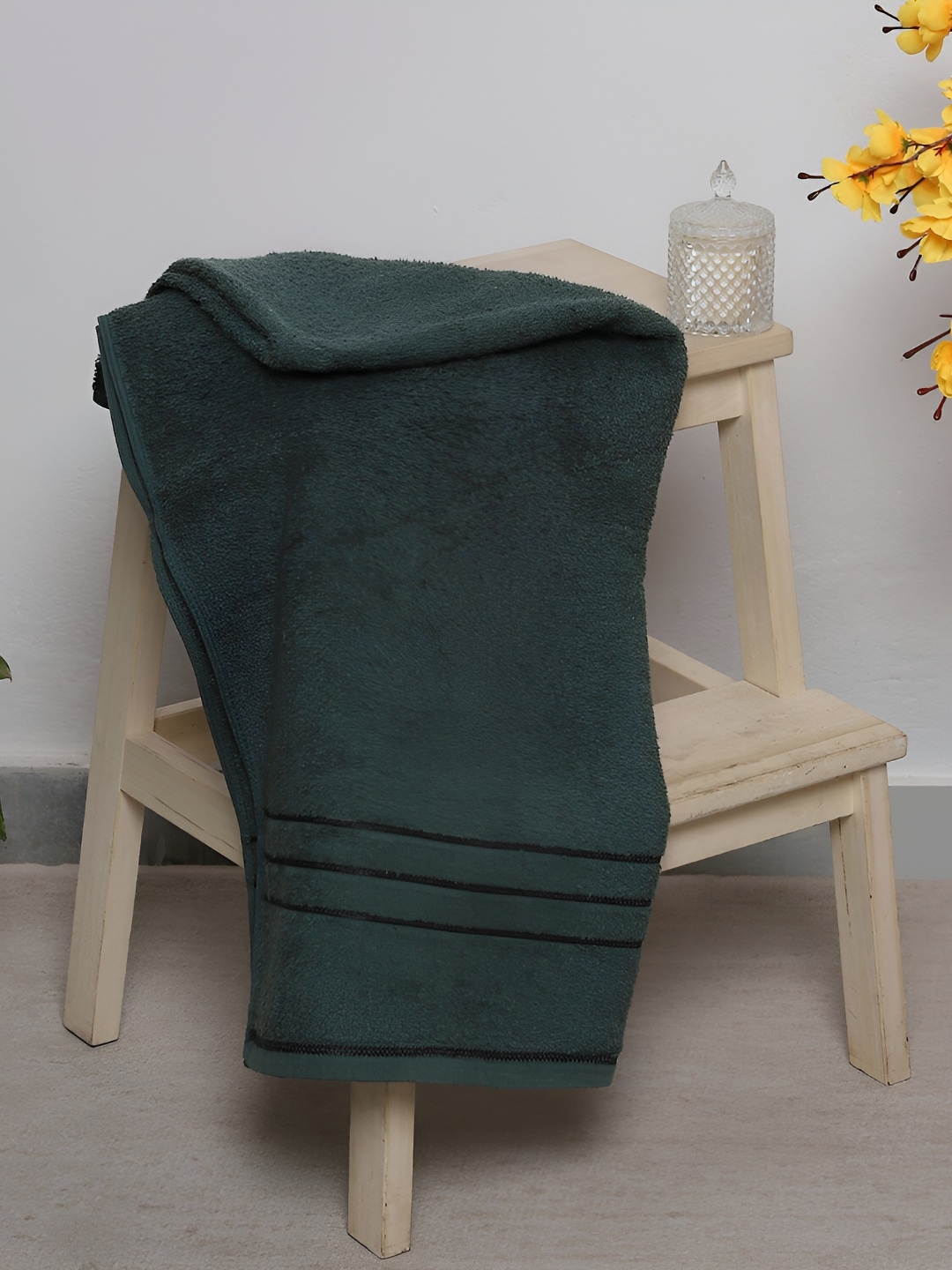 

Monte Carlo Green Cotton 350 GSM Bath Towel, Grey