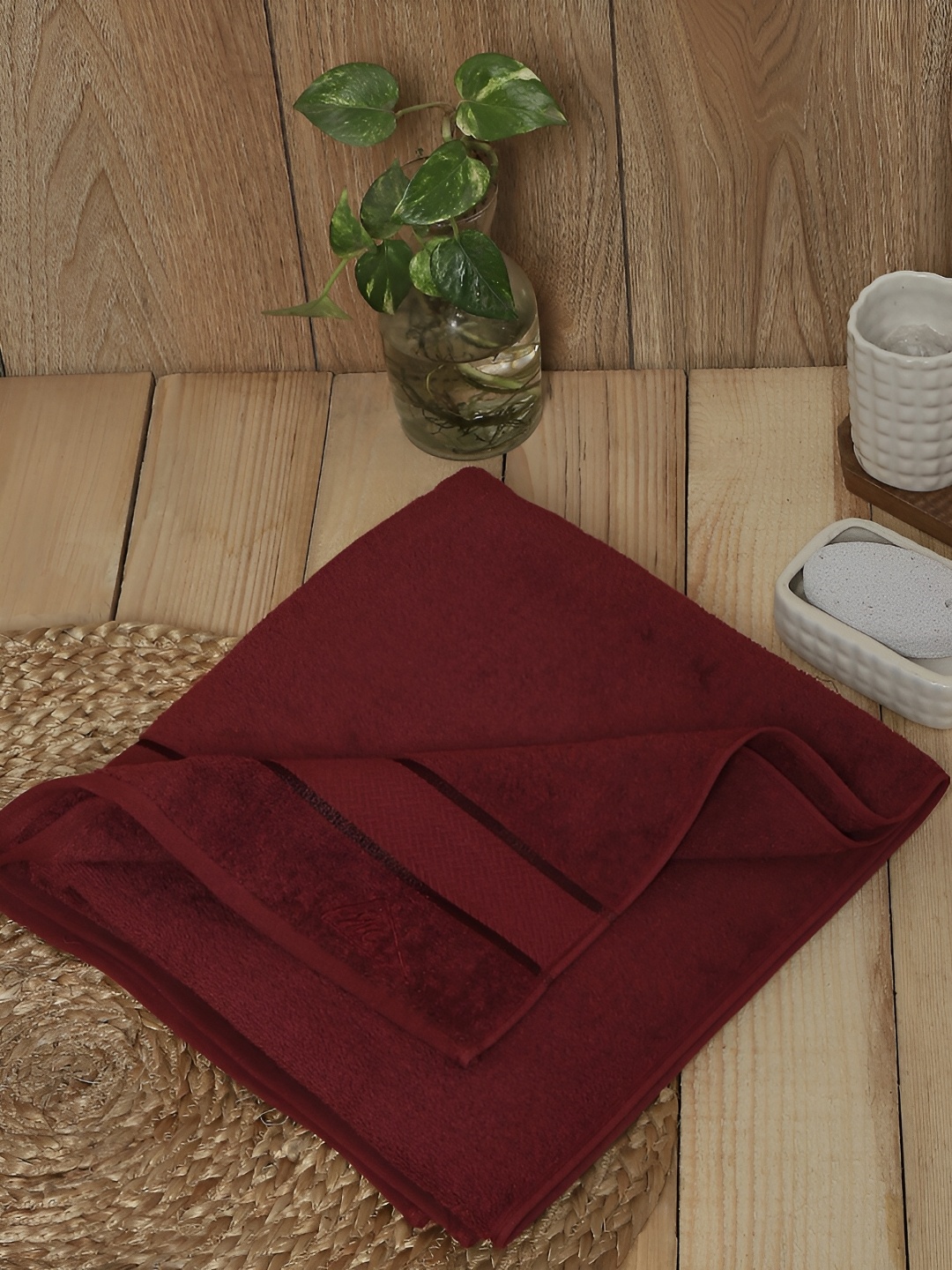 

Monte Carlo Maroon Cotton 450 GSM Bath Towel