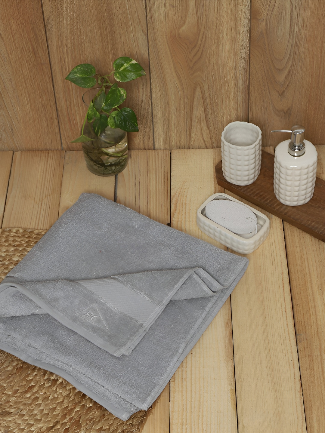 

Monte Carlo Grey Cotton 450 GSM Bath Towel