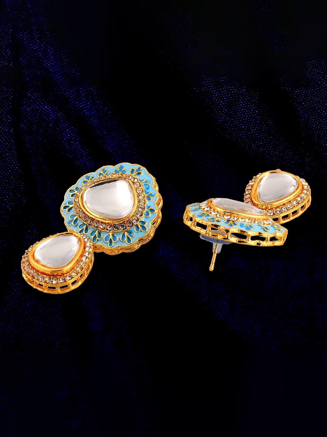 

GRLIE Gold-Plated Teardrop Shaped Drop Earrings