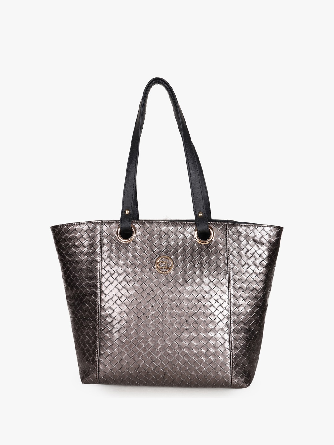

Carlton London Textured Structured Shoulder Bag, Grey