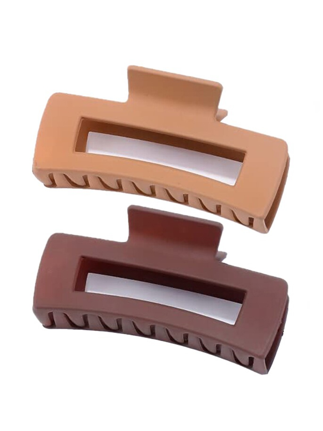 

Xivir Women Set of 4 Spiral Claw Clips, Brown