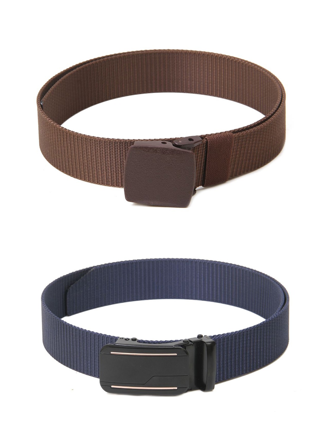 

Calvadoss Girls Set Of 2 Textured Canvas Belt, Brown