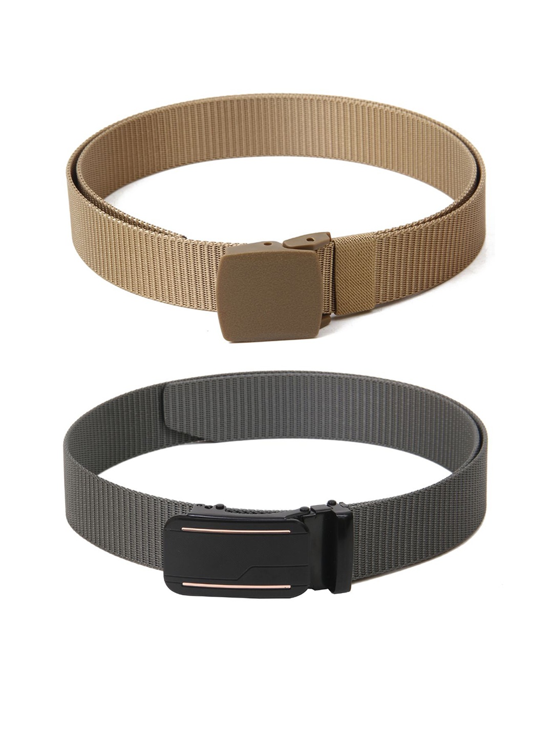 

Calvadoss Girls Set of 2 Textured Belt, Beige
