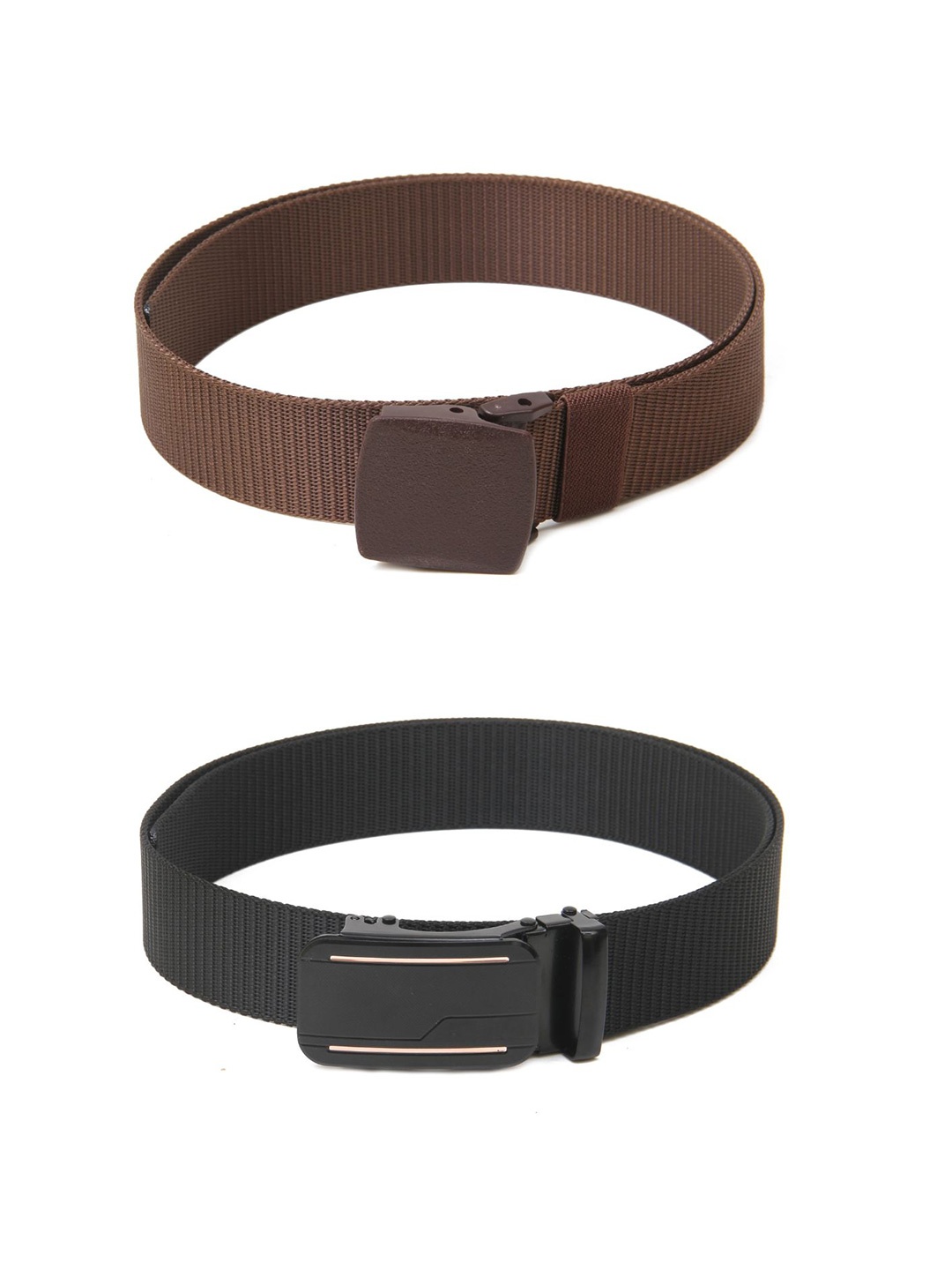 

Calvadoss Girls Set of 2 Textured Belt, Brown