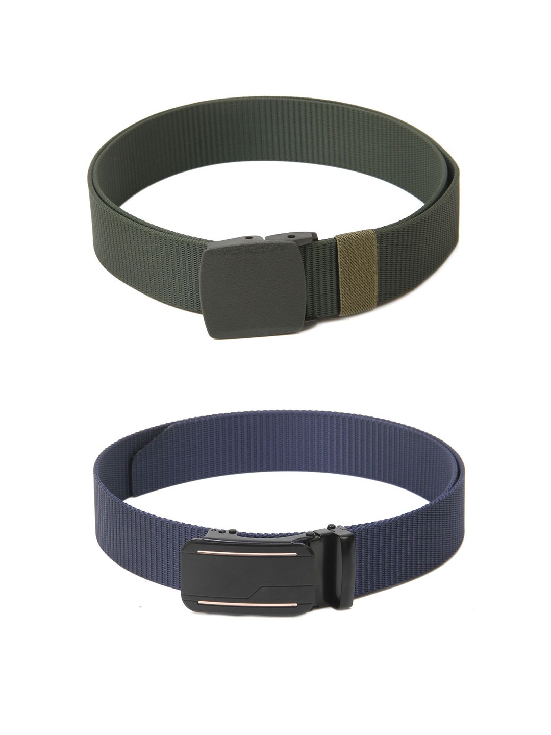 

Calvadoss Girls Set of 2 Textured Belt, Green