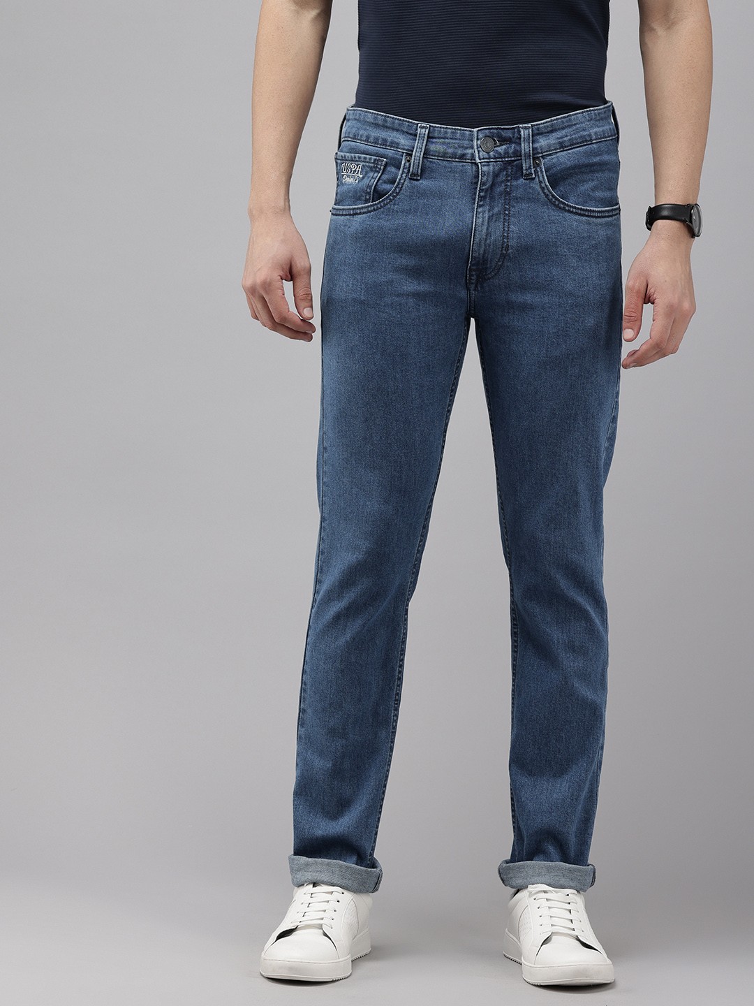 

U.S. Polo Assn. Denim Co. Men Regallo Skinny Fit Light Fade Stretchable Jeans, Blue