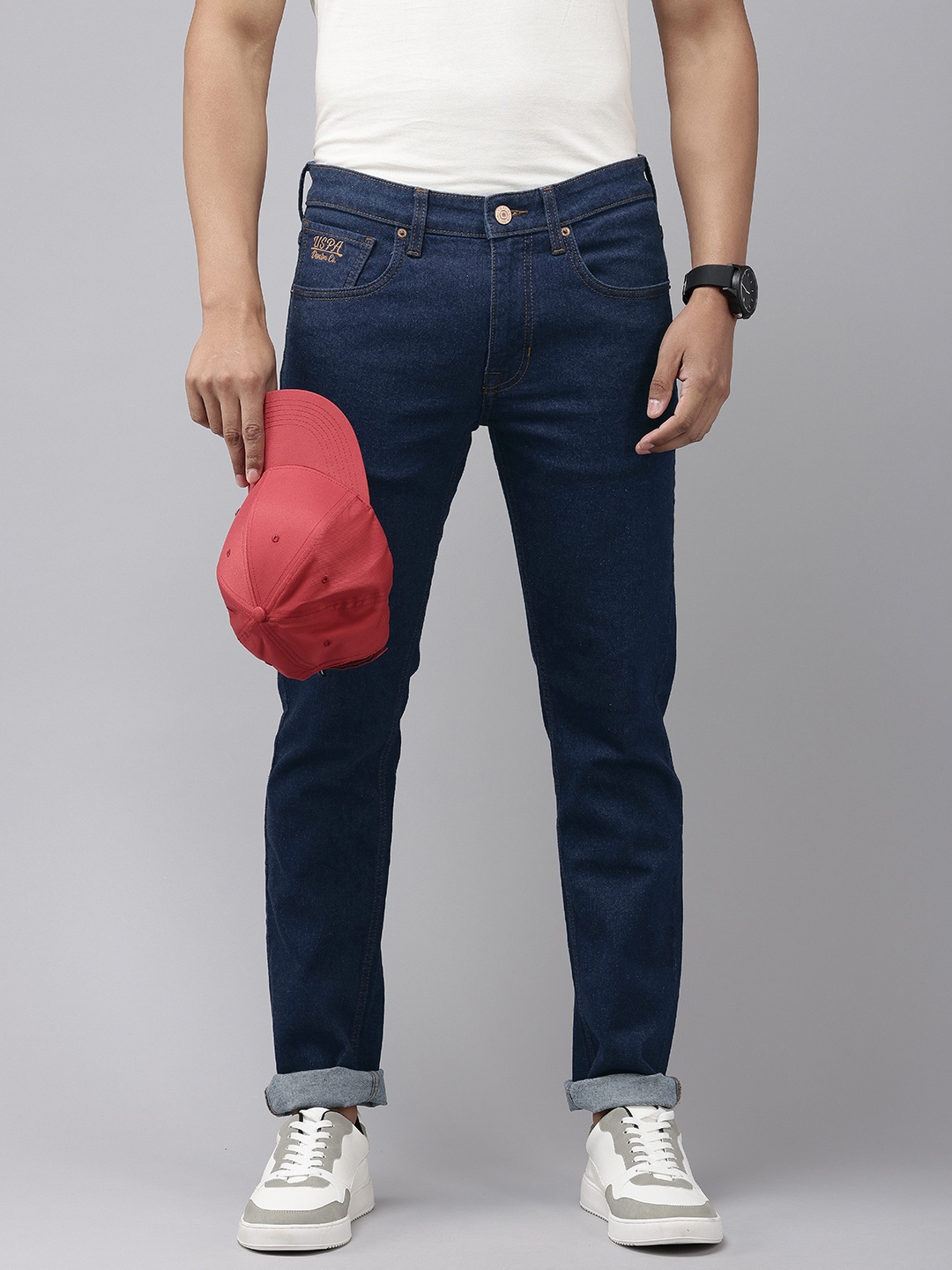 

U.S. Polo Assn. Denim Co. Men Regallo Skinny Fit Stretchable Jeans, Blue