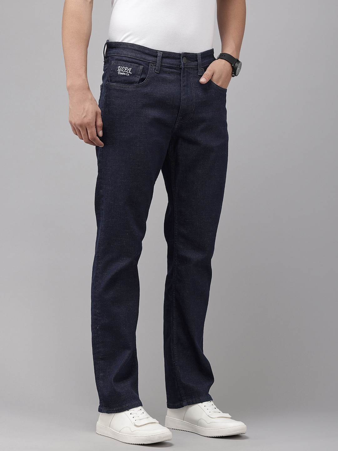 

U.S. Polo Assn. Denim Co. Men Harold Slim Fit Stretchable Jeans, Blue