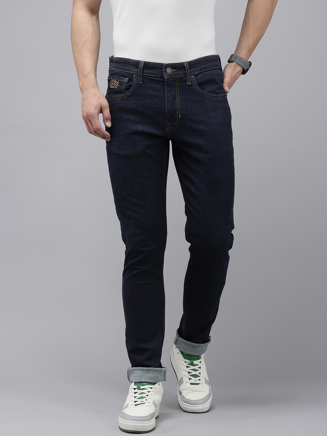 

U.S. Polo Assn. Denim Co. Men Brandon Slim Fit Stretchable Jeans, Blue