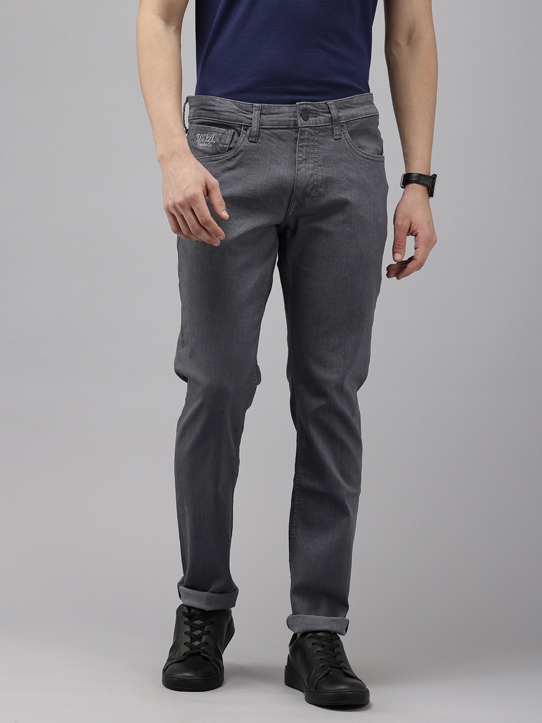 

U.S. Polo Assn. Denim Co. Men Brandon Slim Fit Jeans, Grey