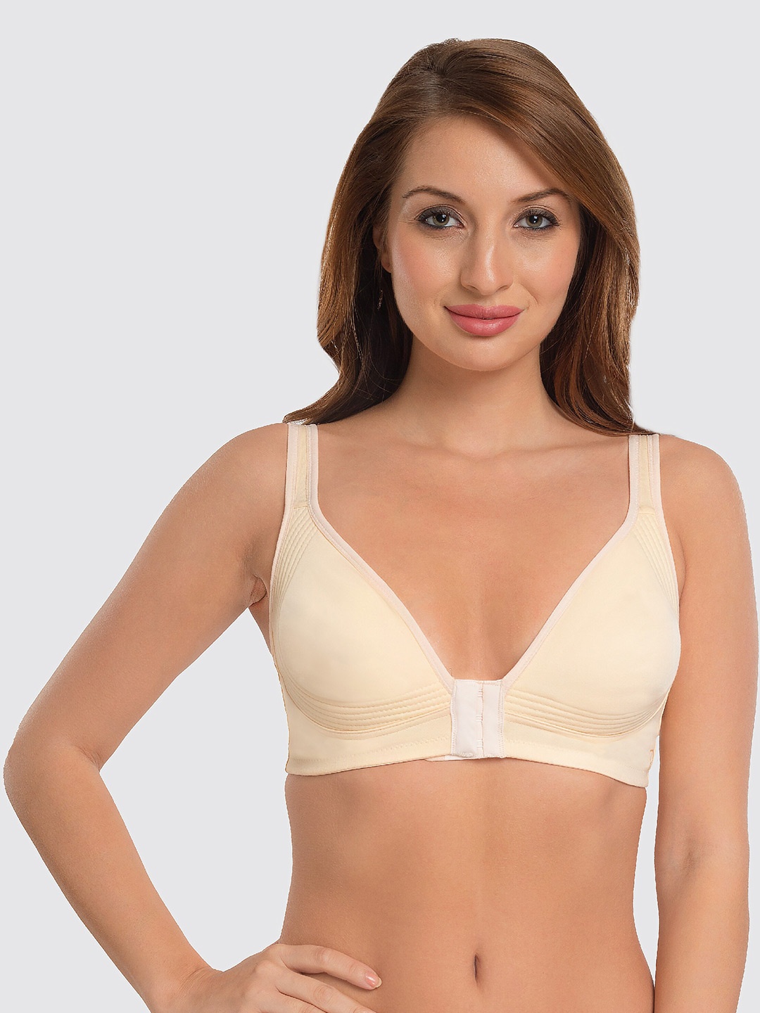 

Daisy Dee Full Coverage Non Padded Cotton T-shirt Bra With Anti Microbial, Beige