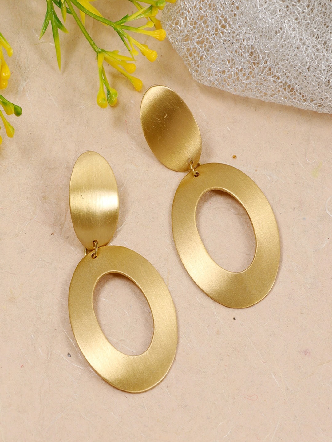 

UNIVERSITY TRENDZ Gold Plated Classic Drop Earrings