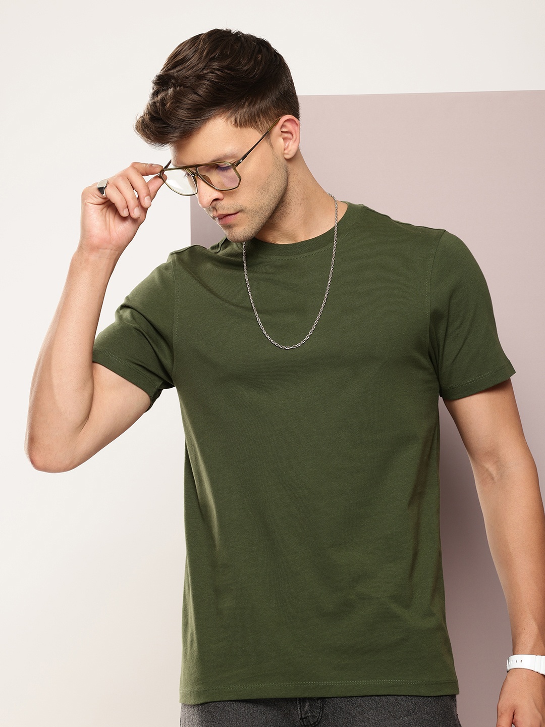 

Kook N Keech Men Pure Cotton T-shirt, Green