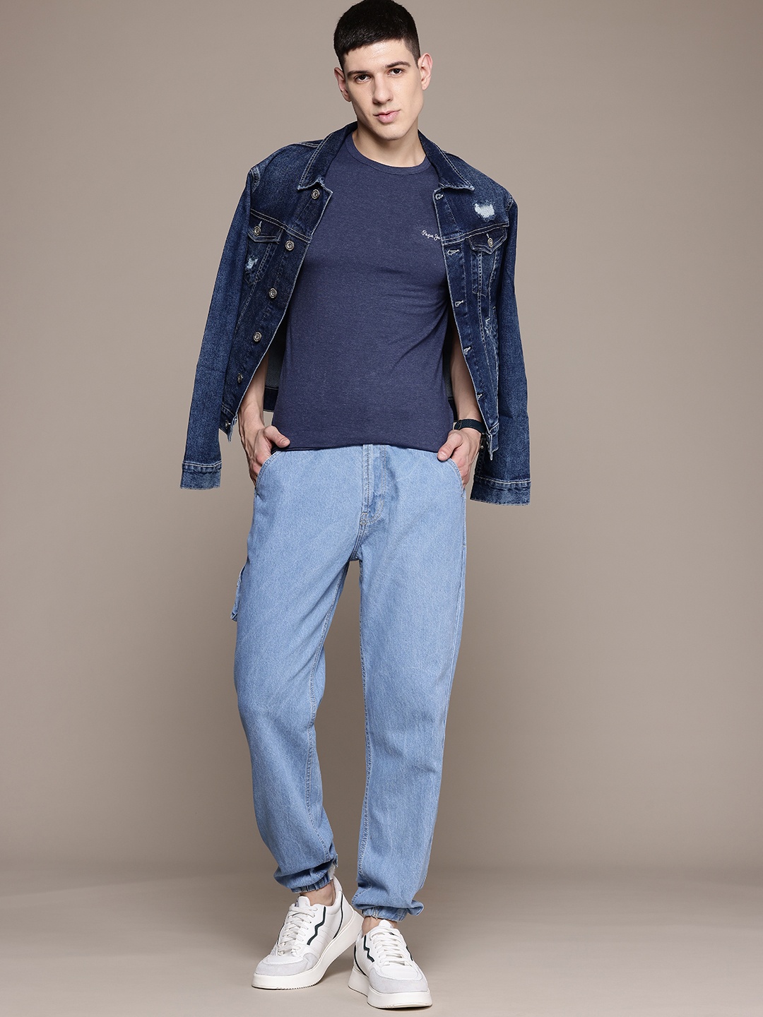 

The Roadster Lifestyle Co. Men Jogger Jeans, Blue
