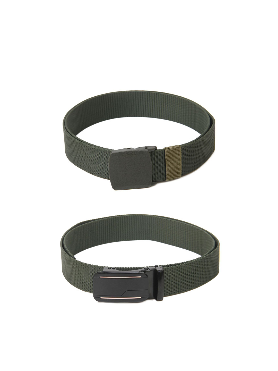 

Calvadoss Girls Set of 2 Textured Belt, Green