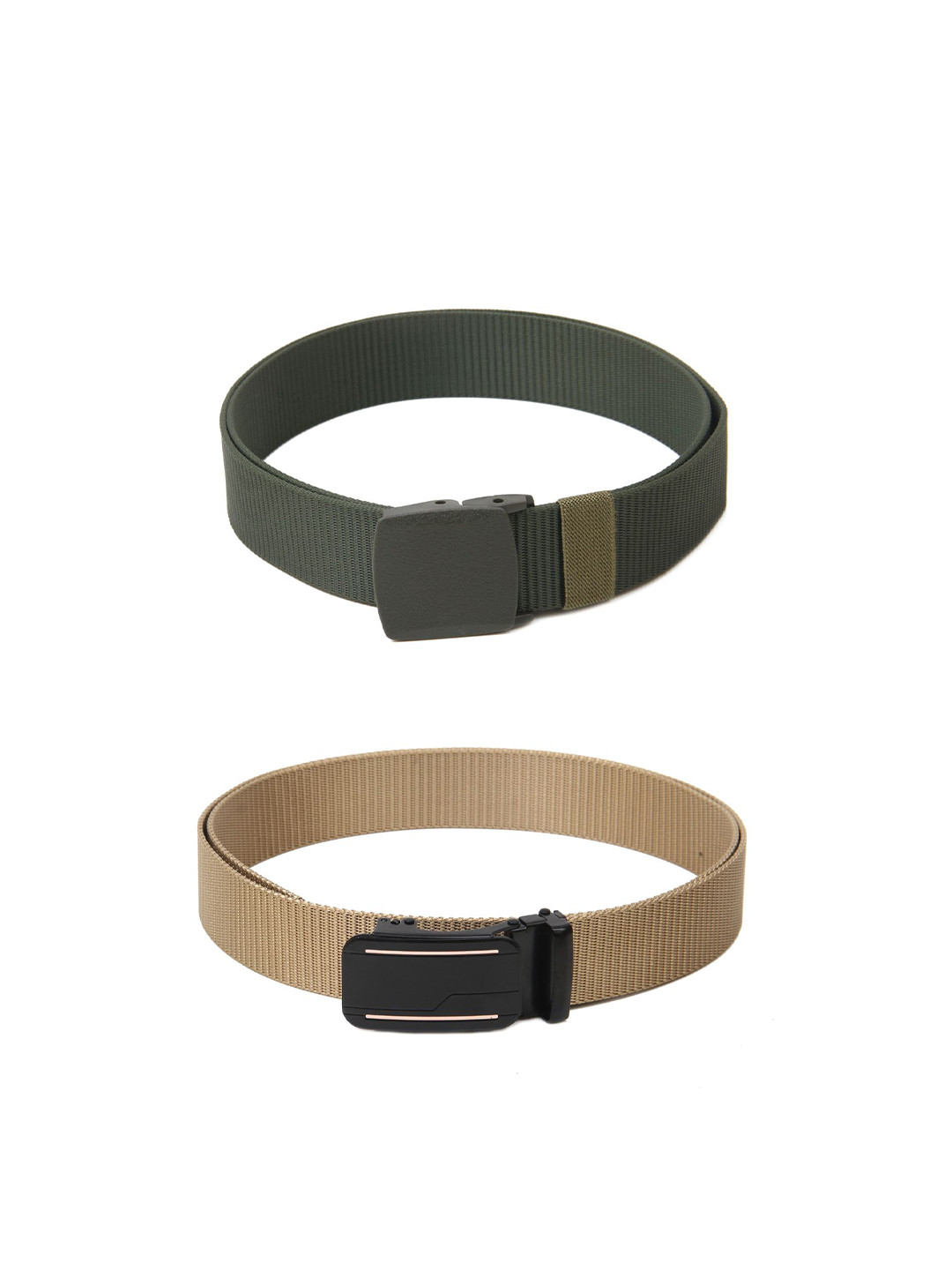 

Calvadoss Girls Set of 2 Textured Belt, Green