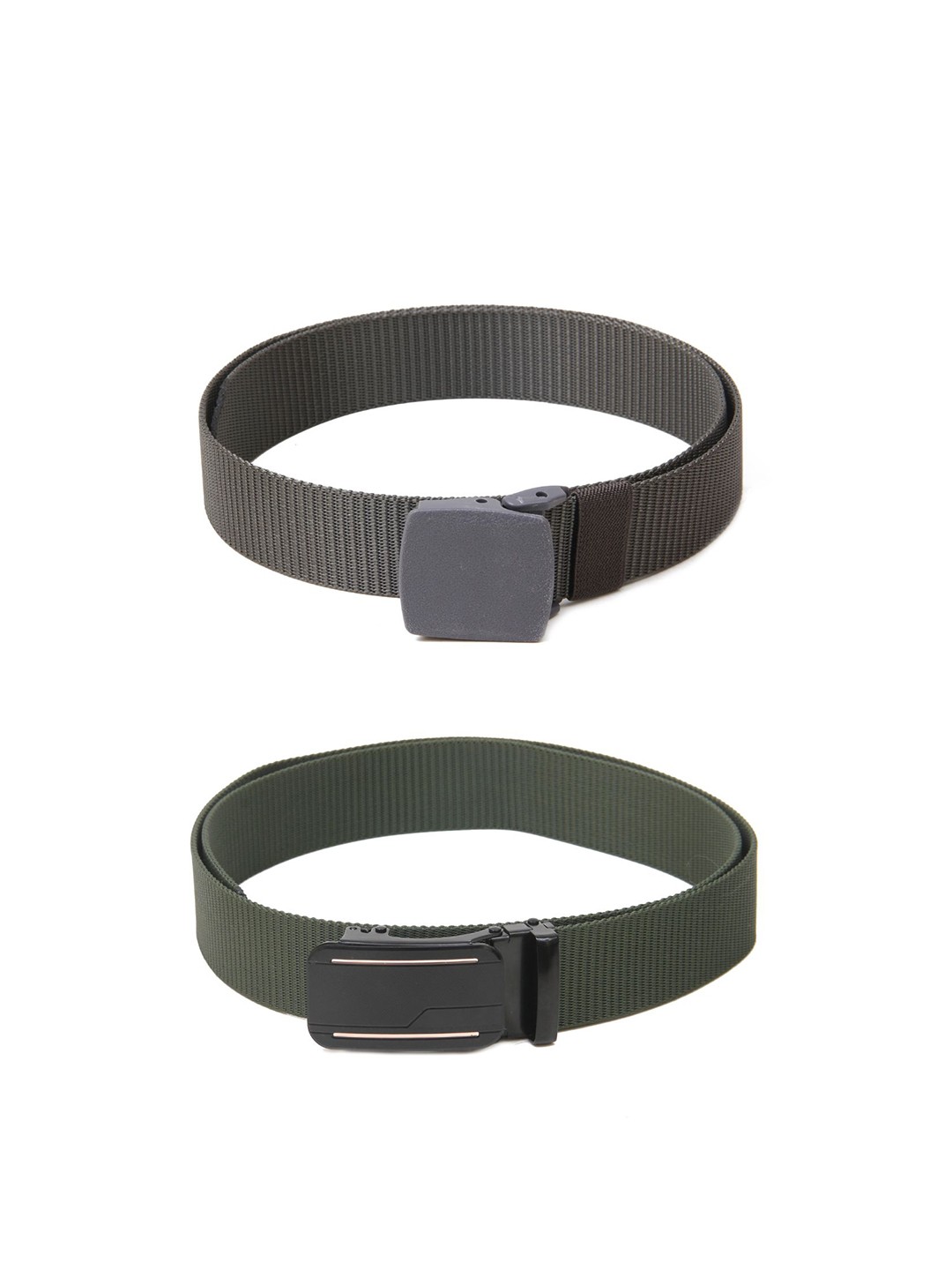 

Calvadoss Girls Set of 2 Textured Belt, Grey