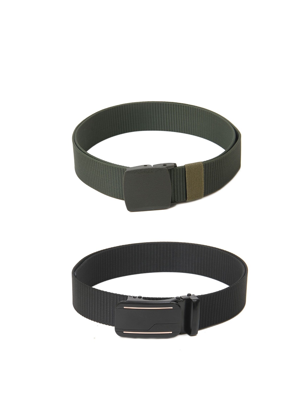 

Calvadoss Girls Set of 2 Textured Belt, Green