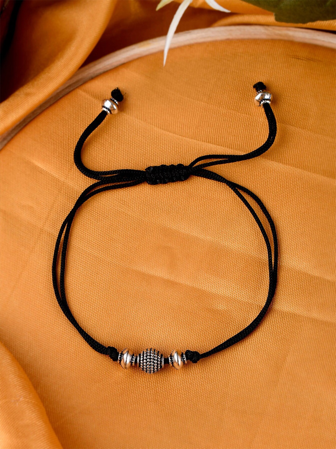 

Silvermerc Designs Silver-Plated Artificial Beads Anklet