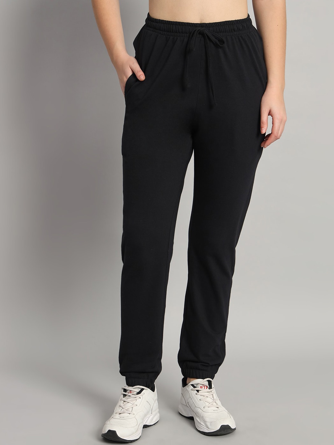 

MKH Women Mid Rise Joggers, Black