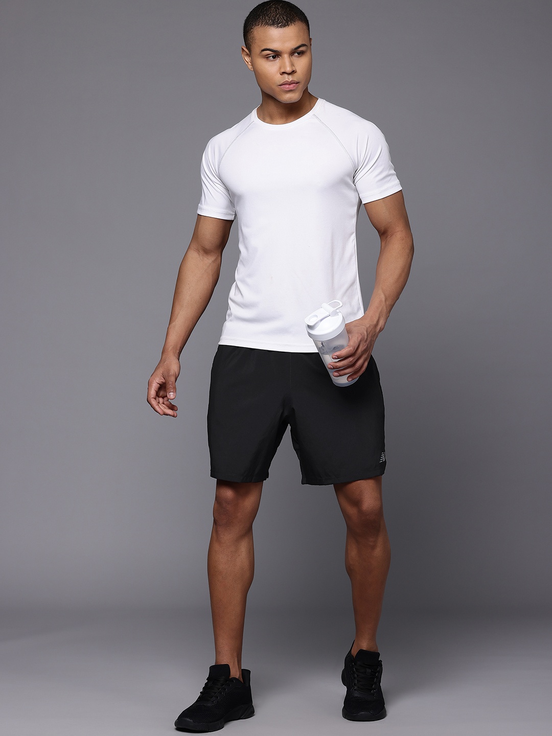 

New Balance Men Fast Drying 2 in 1 Sports Shorts, Black