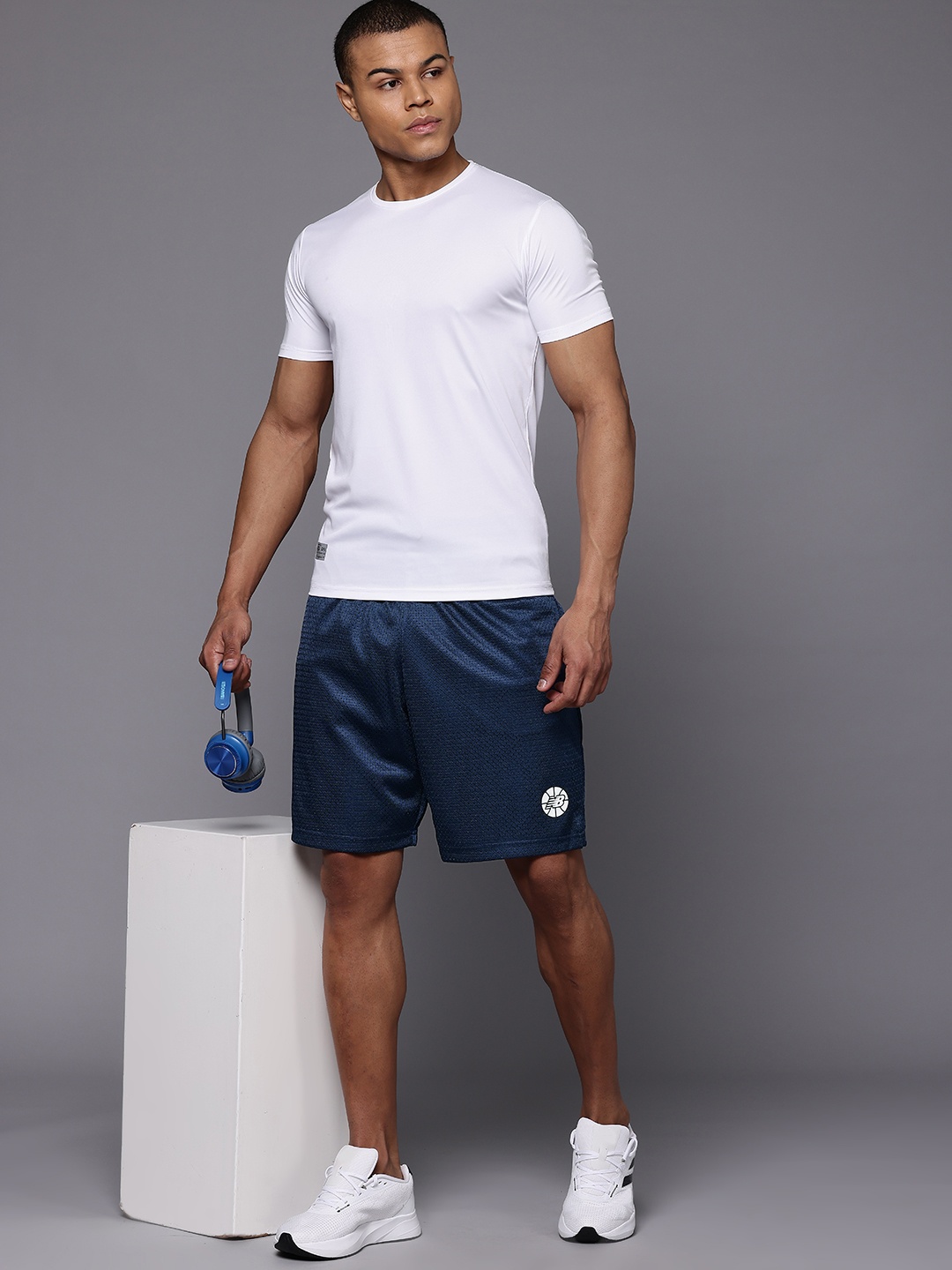 

New Balance Men Basketball Shorts, Navy blue