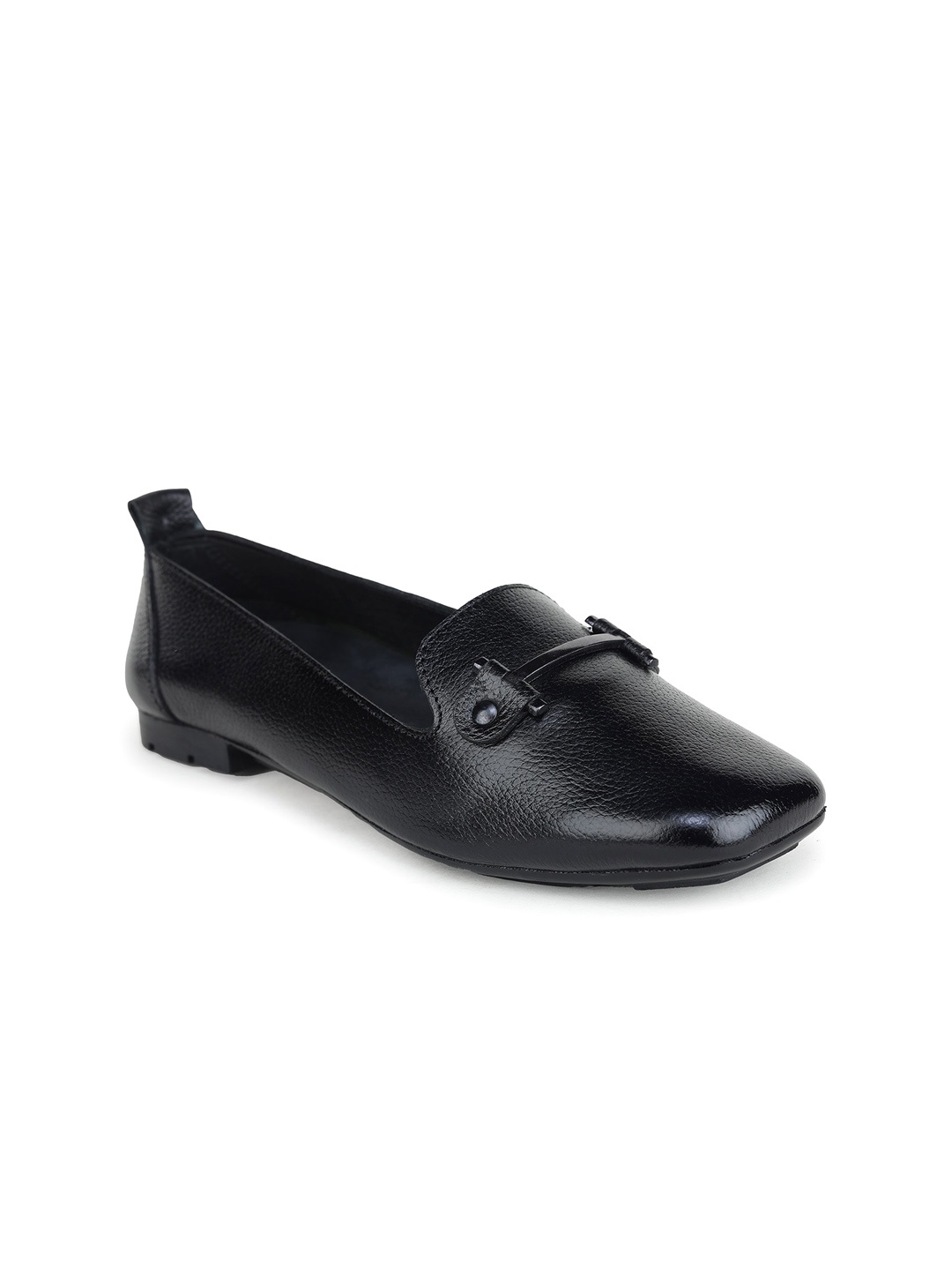 

Zoom Shoes Women Leather Lightweight Horsebit Loafers, Black