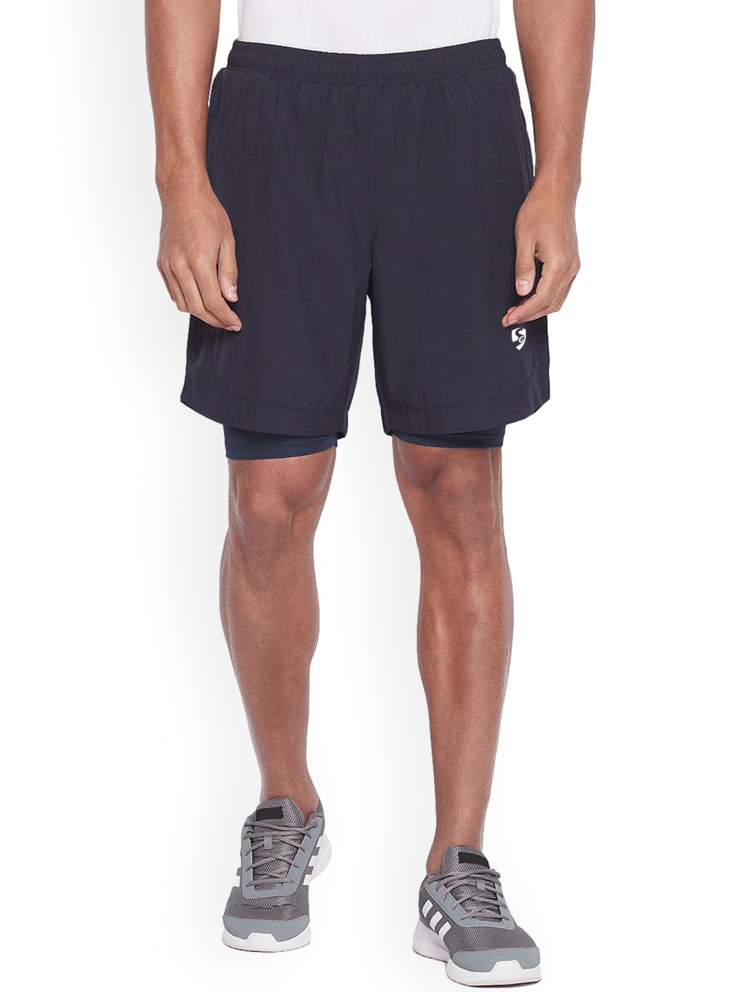 

SG Men Running Sports Shorts, Navy blue
