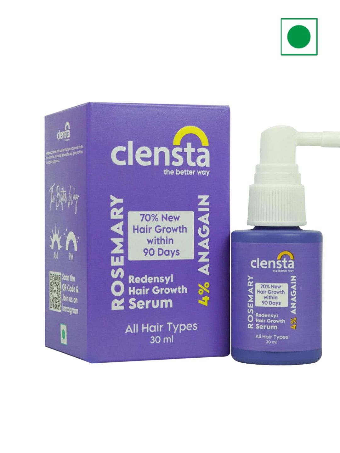 

Clensta Rosemary Hair Growth Serum - 30 ml, Purple