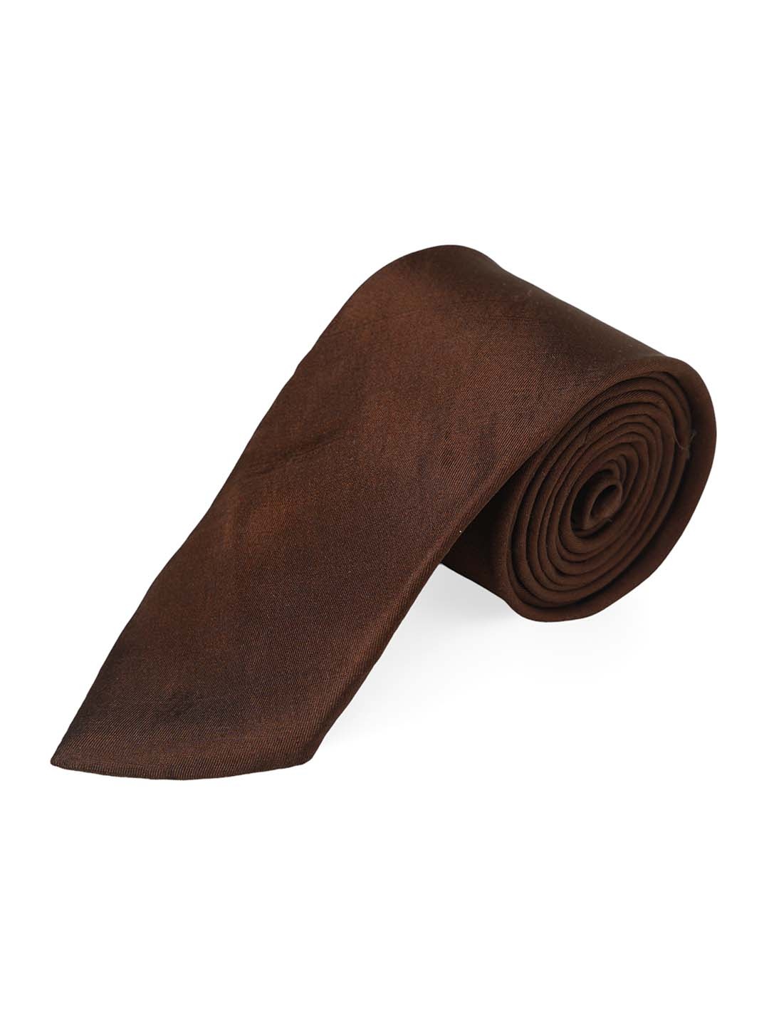 

CHOKORE Men Silk Broad Tie, Rust