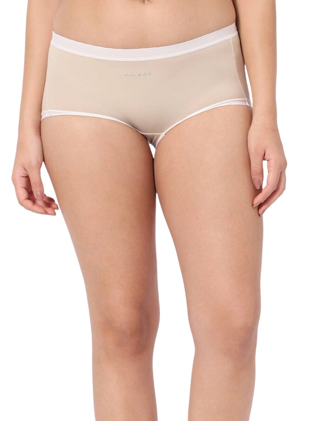 

INTIMATE QUEEN Corn Bae Full Coverage Boy Shorts Lacy Bikini Briefs, Beige